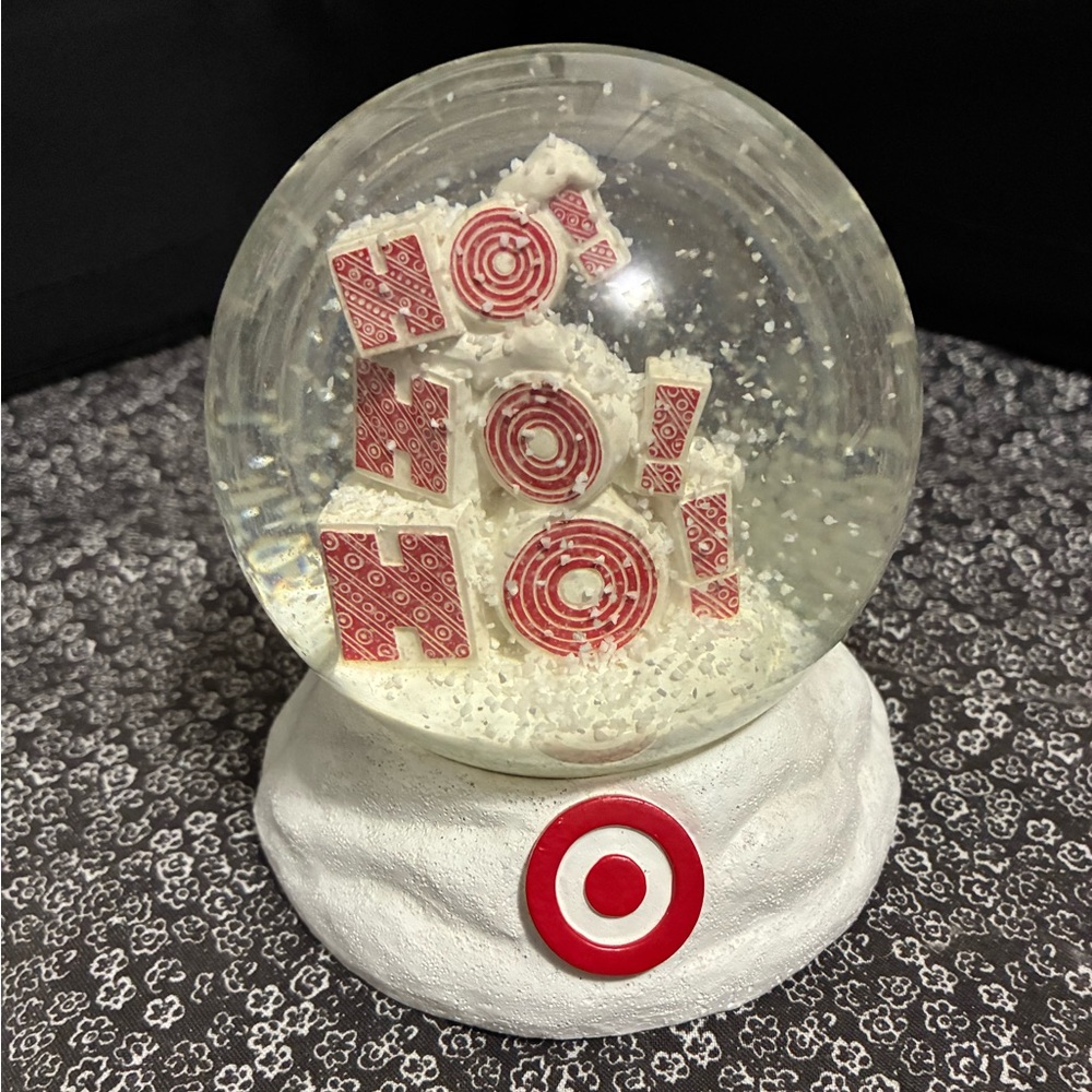 Target Holiday Snow Globe with Red Design